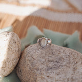 Moonstone Ring (Size 5) - Golden Road Crafted