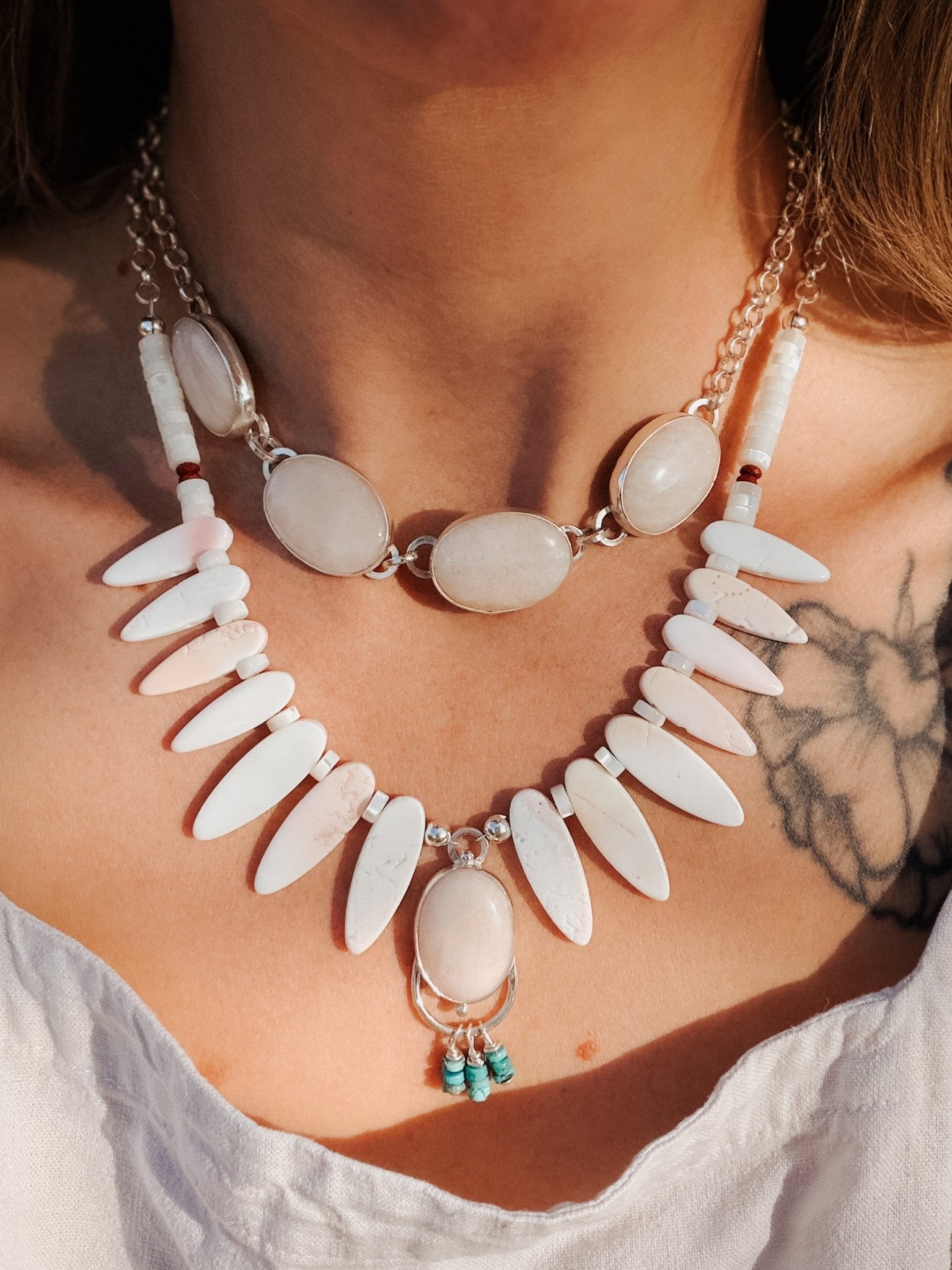 Morganite Choker - Golden Road Crafted