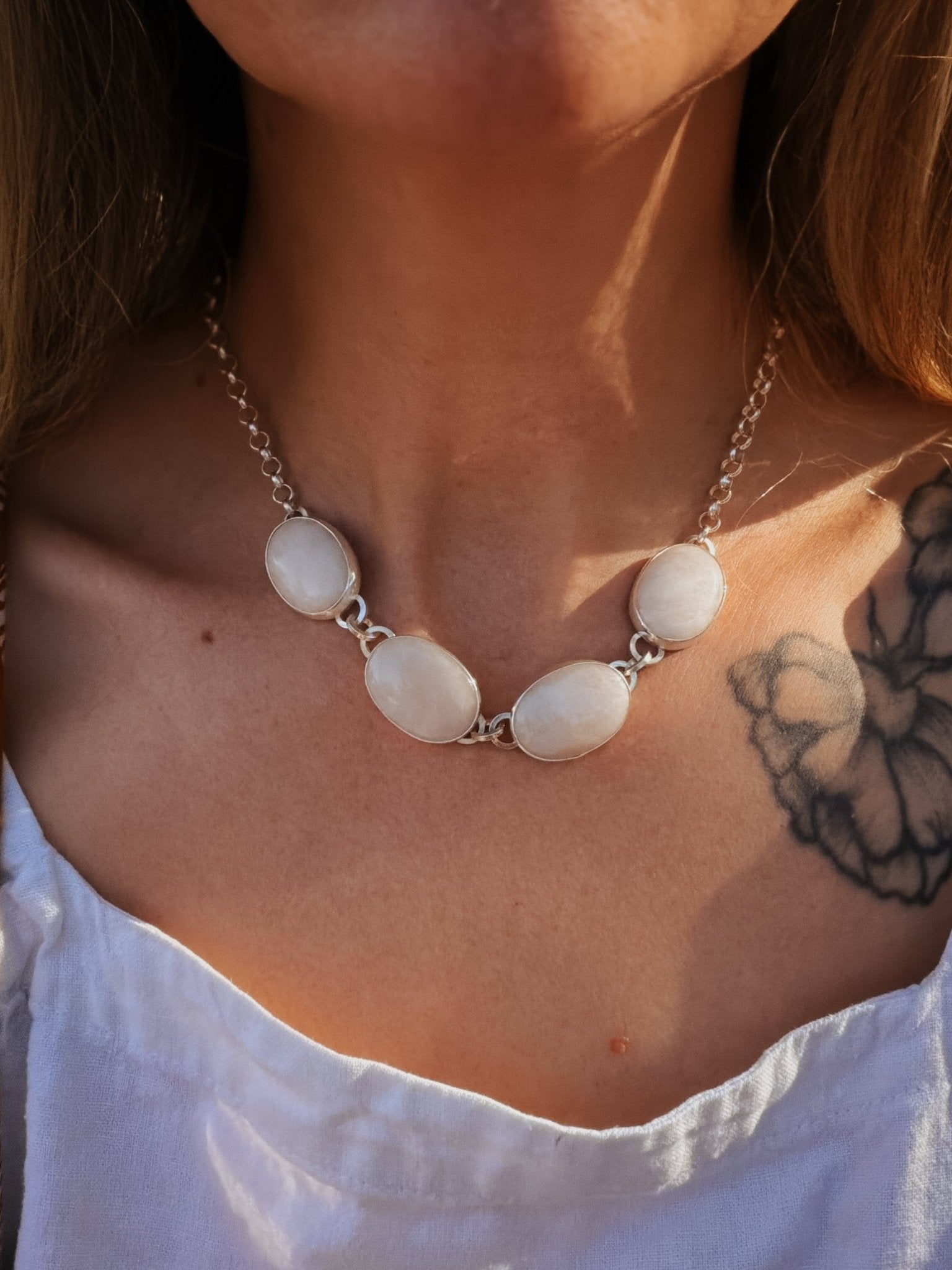 Morganite Choker - Golden Road Crafted