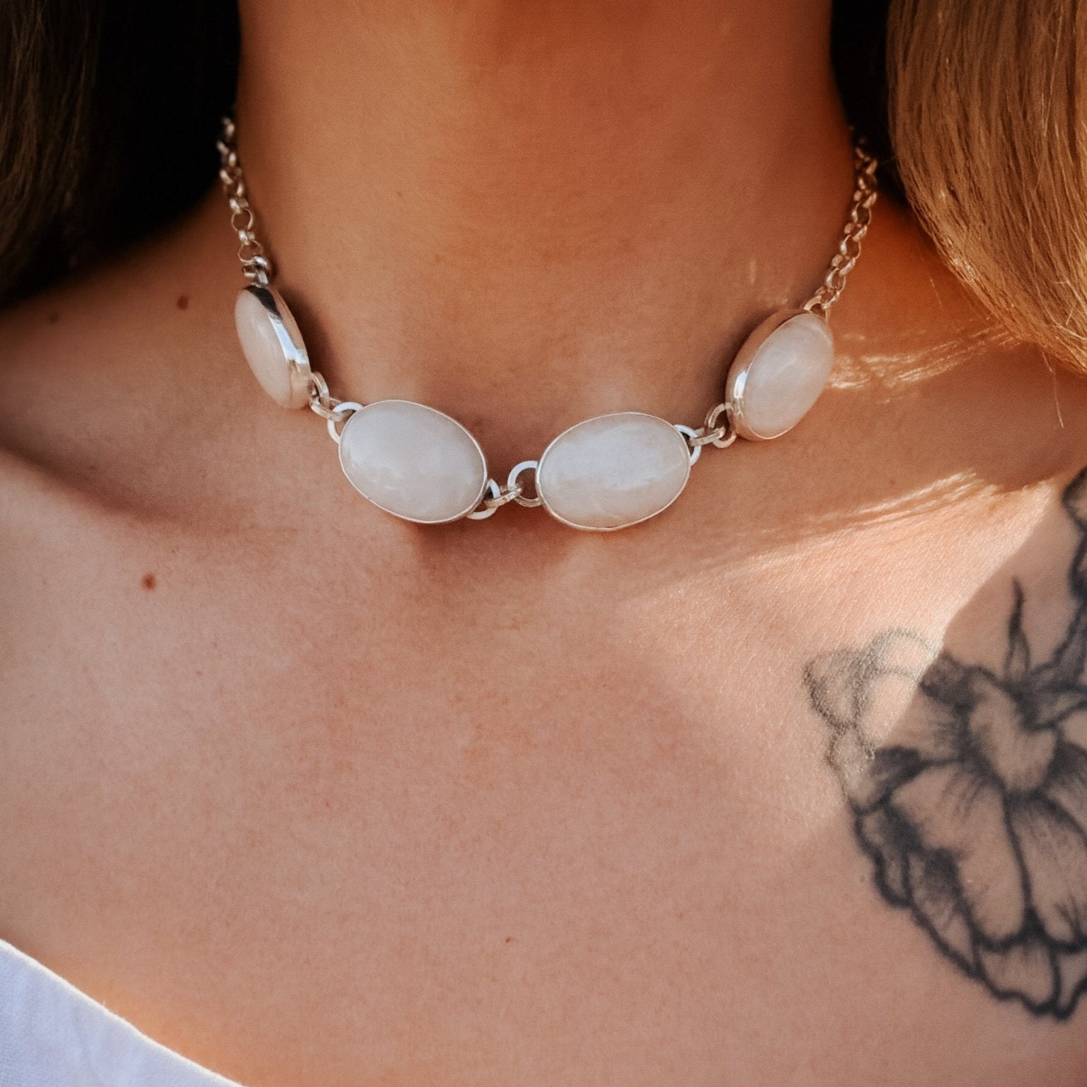 Morganite Choker - Golden Road Crafted