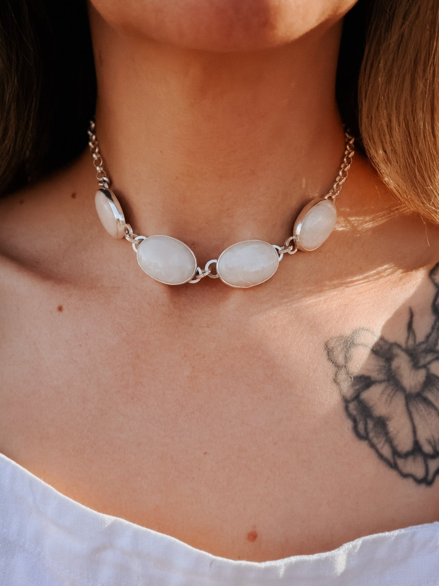 Morganite Choker - Golden Road Crafted