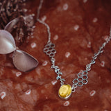 Nature's Honey Necklace in Citrine - Golden Road Crafted