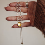 Nature's Honey Necklace in Citrine - Golden Road Crafted
