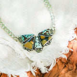 Necklace in Hubei Turquoise - Golden Road Crafted