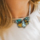 Necklace in Hubei Turquoise - Golden Road Crafted