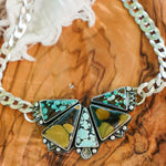 Necklace in Hubei Turquoise - Golden Road Crafted