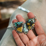 Necklace in Hubei Turquoise - Golden Road Crafted