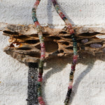 Necklace with Natural Tourmaline + Sterling & Pearl - Golden Road Crafted