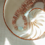 Nectar Necklace in Sunstone + Peruvian Opal - Golden Road Crafted