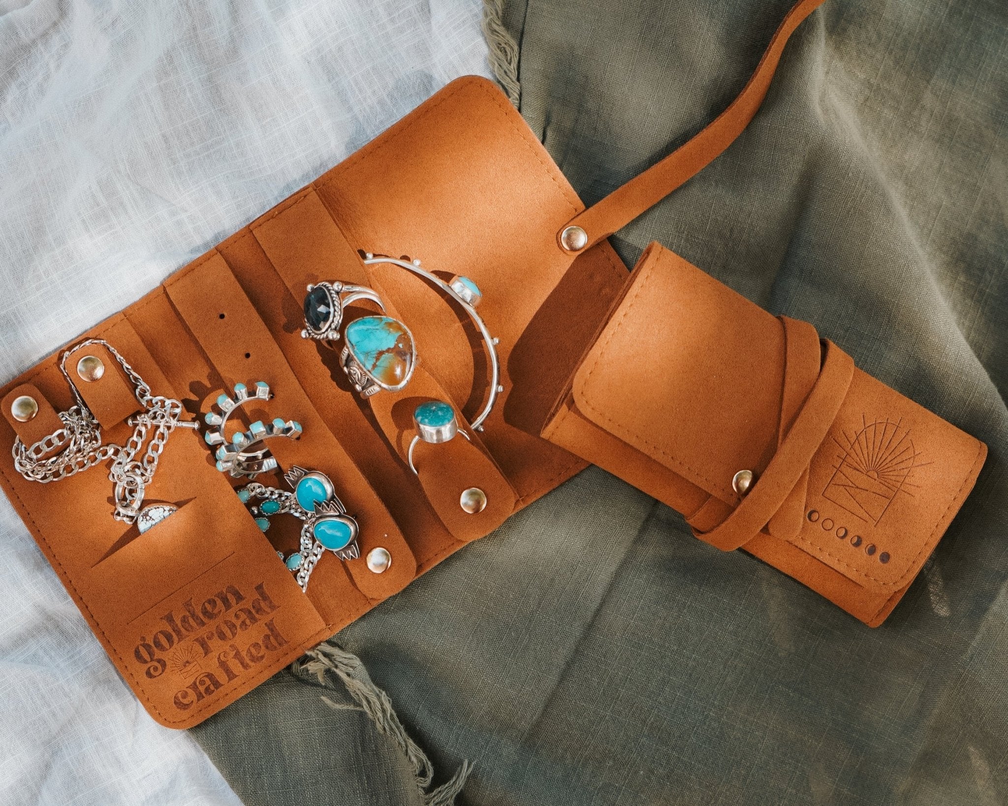 *NEW* Golden Roadtrip Mini Jewelry Pouch - Golden Road Crafted