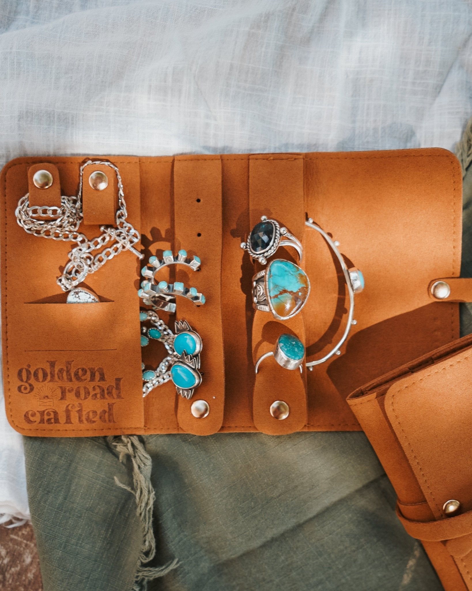 *NEW* Golden Roadtrip Mini Jewelry Pouch - Golden Road Crafted