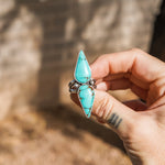 No. 8 Turquoise Ring (Size 8) - Golden Road Crafted