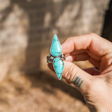No. 8 Turquoise Ring (Size 8) - Golden Road Crafted