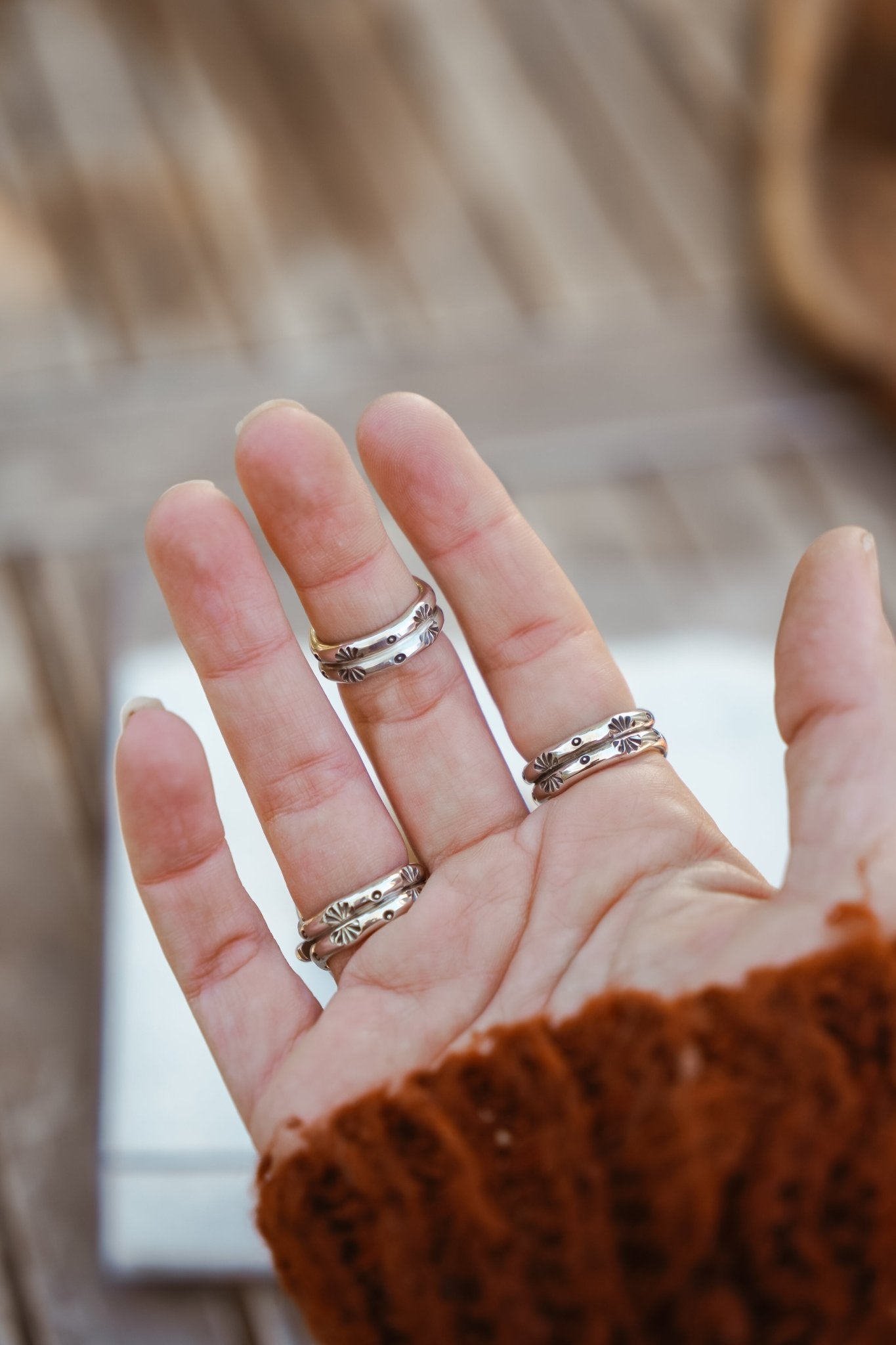 No. 8 Turquoise Ring (Size 8) - Golden Road Crafted