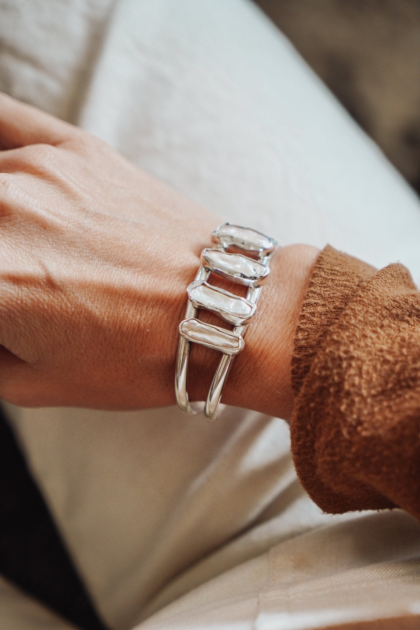 Not Your Mama's Pear Cuff - Golden Road Crafted