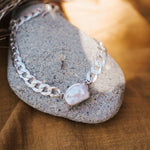 Not Your Mama's Pearl Anklet - Golden Road Crafted