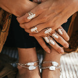 Not Your Mama's Pearl Anklet - Golden Road Crafted
