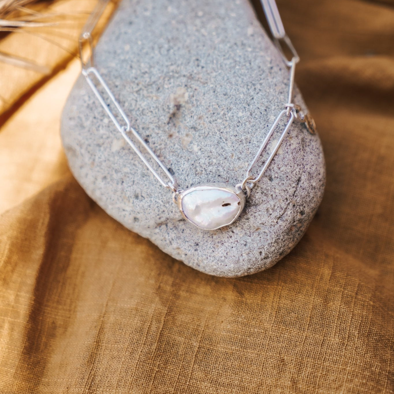 Not Your Mama's Pearl Anklet - Golden Road Crafted