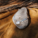Not Your Mama's Pearl Anklet - Golden Road Crafted