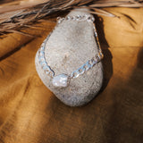 Not Your Mama's Pearl Anklet - Golden Road Crafted