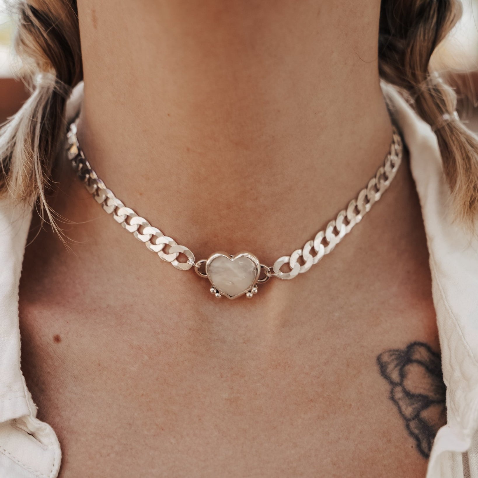 Not Your Mama's Pearl Choker - Golden Road Crafted