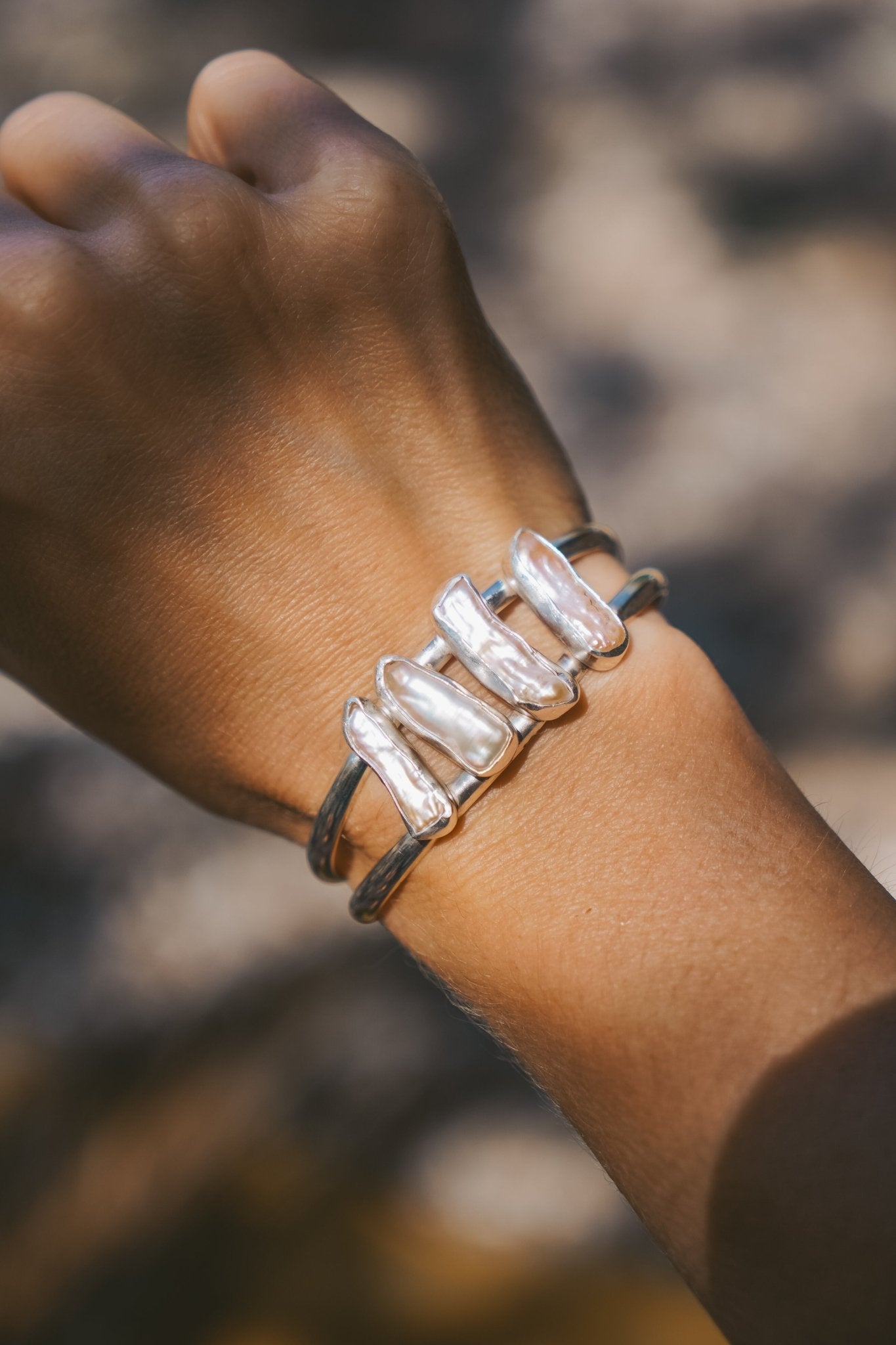 Not Your Mama's Pearl Cuff - Golden Road Crafted