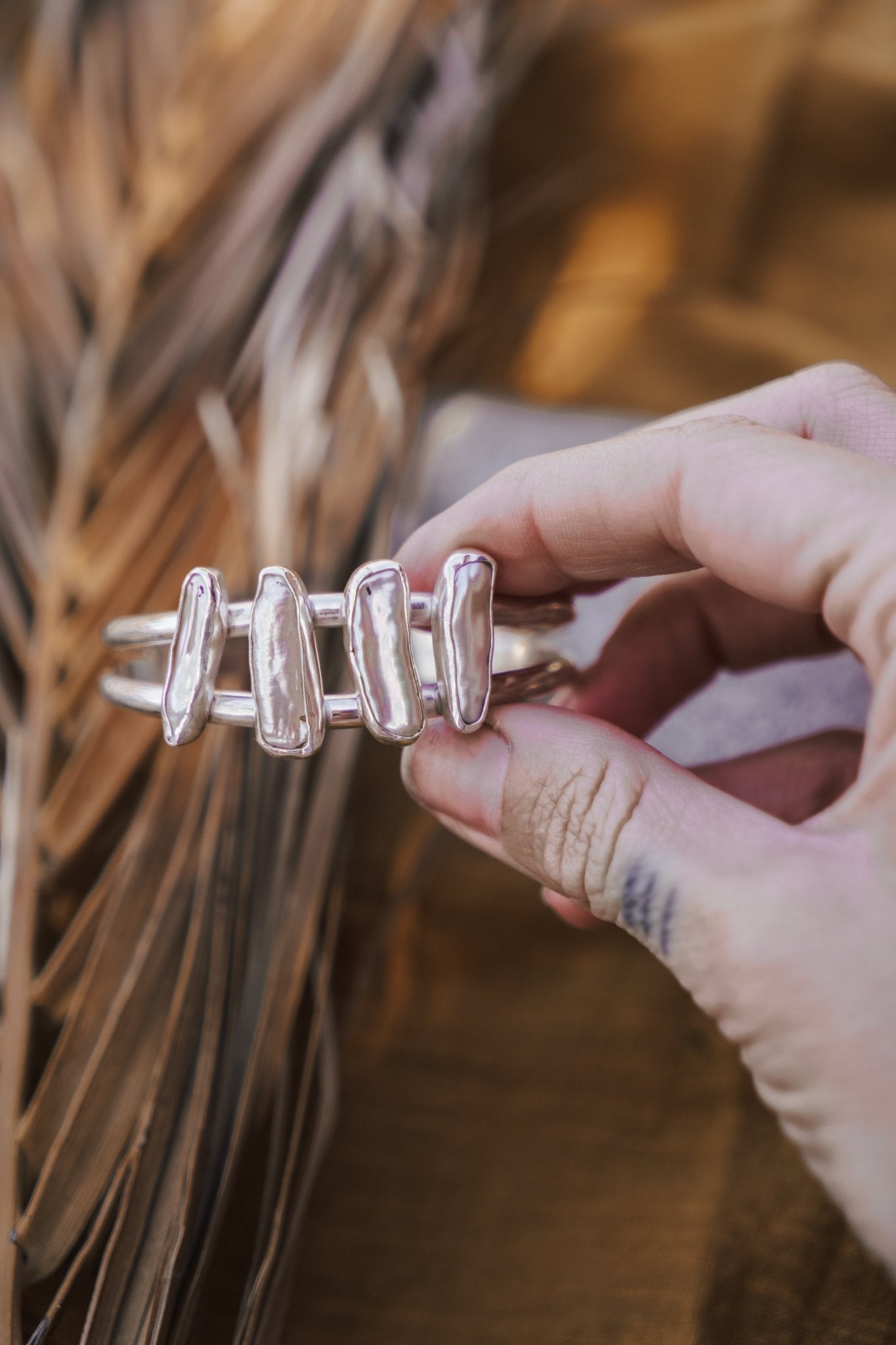 Not Your Mama's Pearl Cuff - Golden Road Crafted