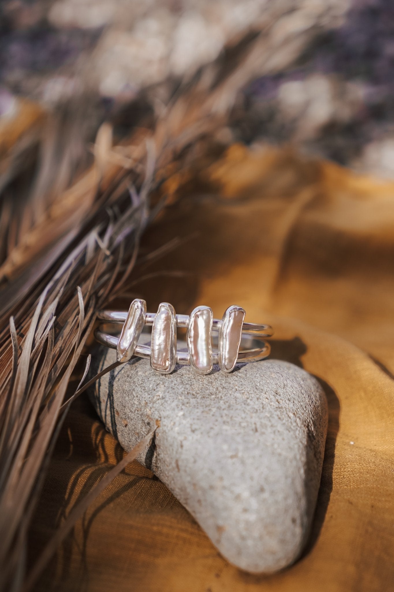 Not Your Mama's Pearl Cuff - Golden Road Crafted
