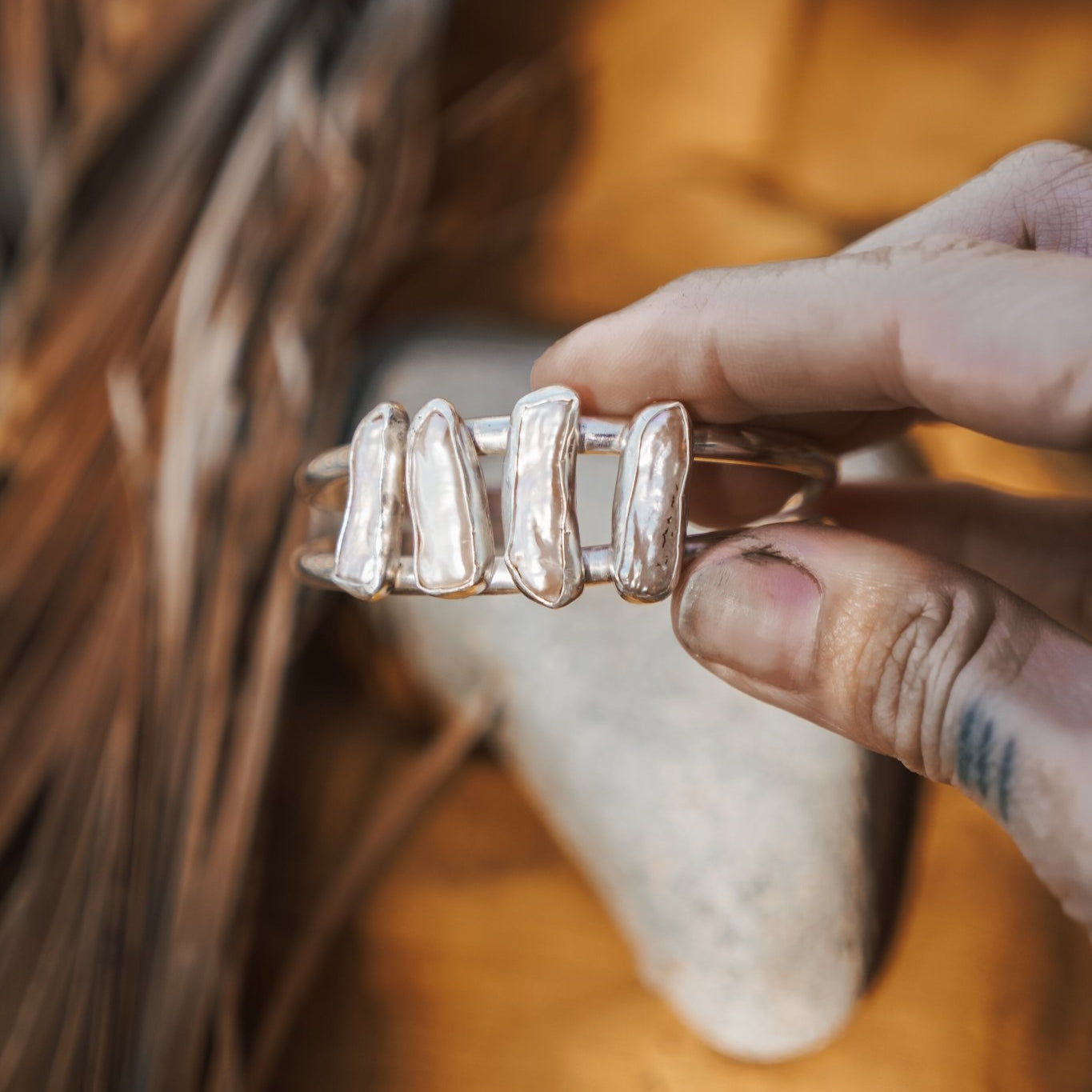Not Your Mama's Pearl Cuff - Golden Road Crafted