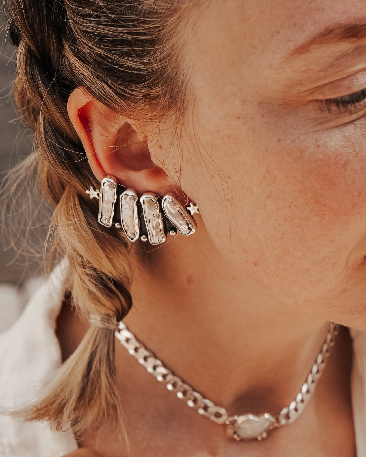 Not Your Mama's Pearl Ear Crawler - Golden Road Crafted