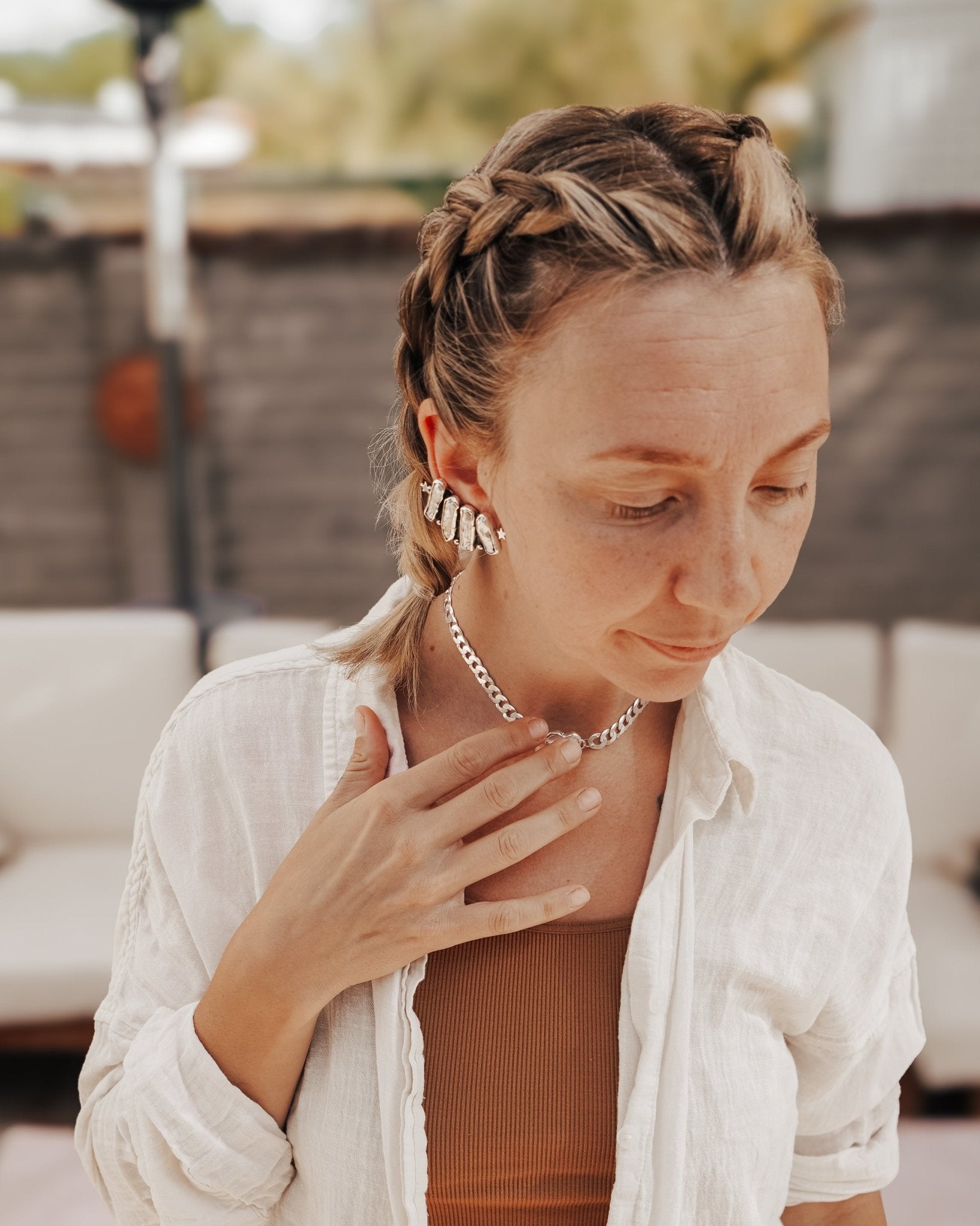 Not Your Mama's Pearl Ear Crawler - Golden Road Crafted