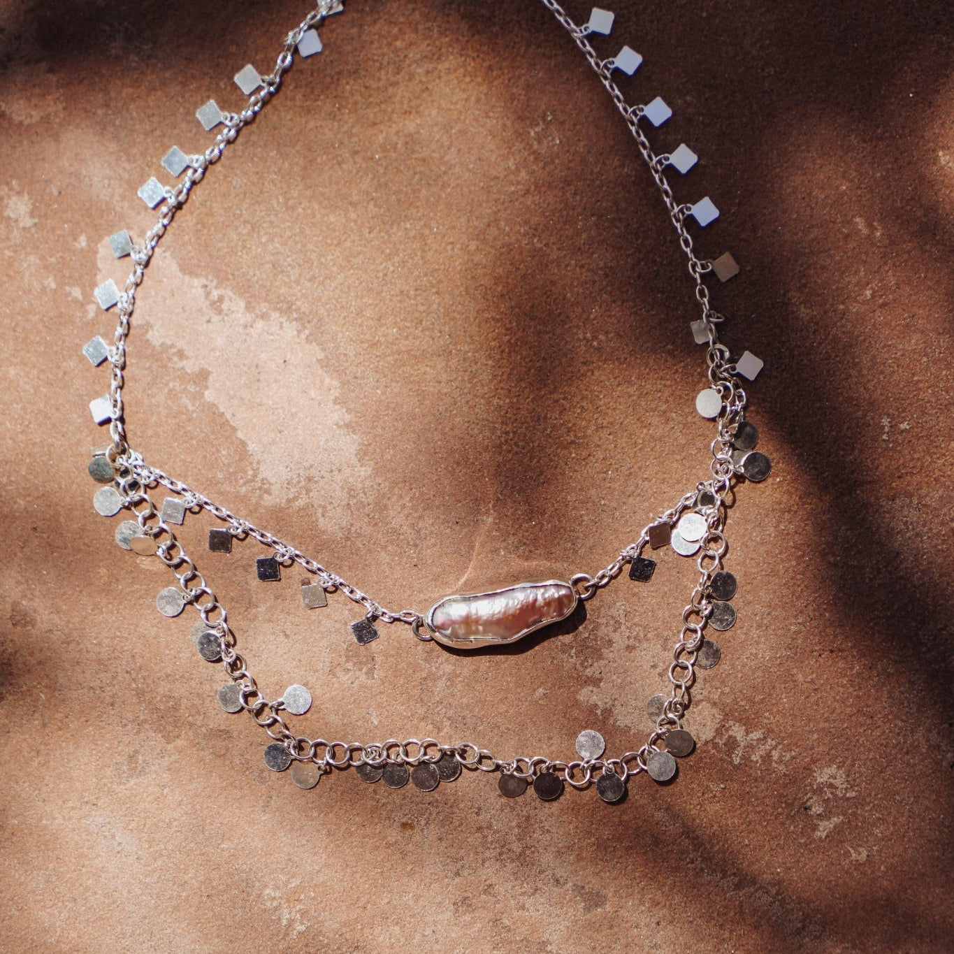 Not Your Mama's Pearl Necklace - Golden Road Crafted