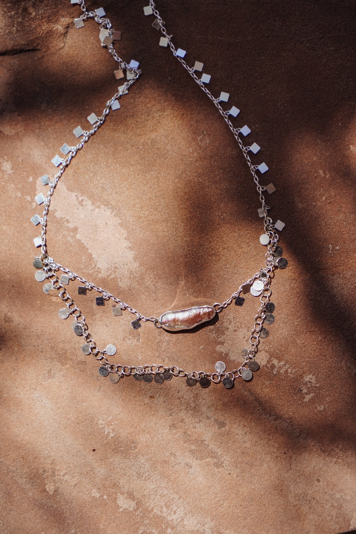 Not Your Mama's Pearl Necklace - Golden Road Crafted