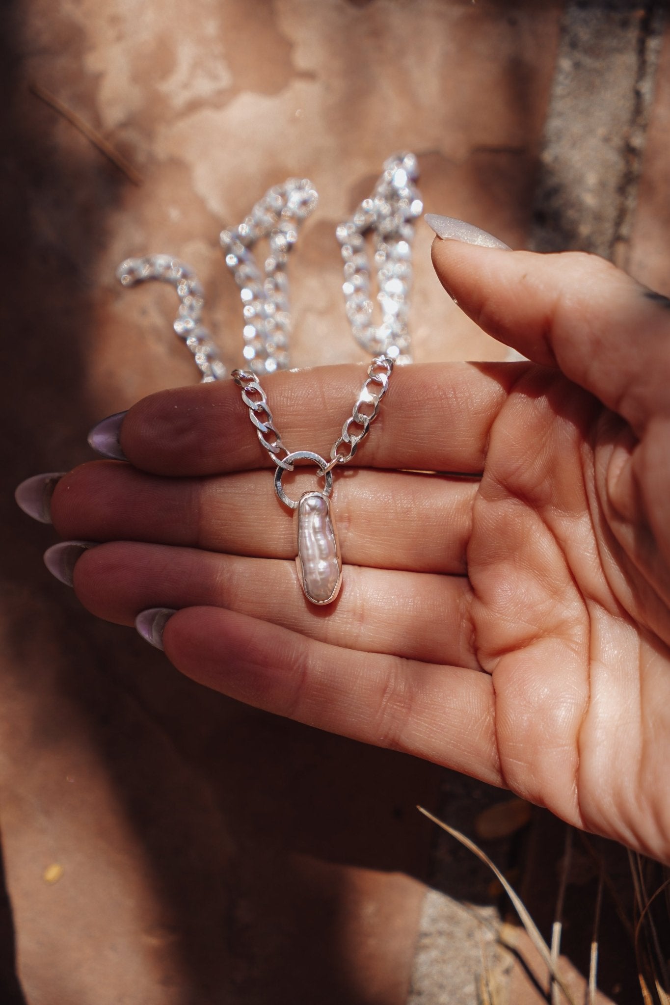 Not Your Mama's Pearl Necklace - Golden Road Crafted