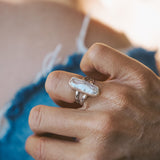 Not Your Mama's Pearl Ring (Size 5) - Golden Road Crafted