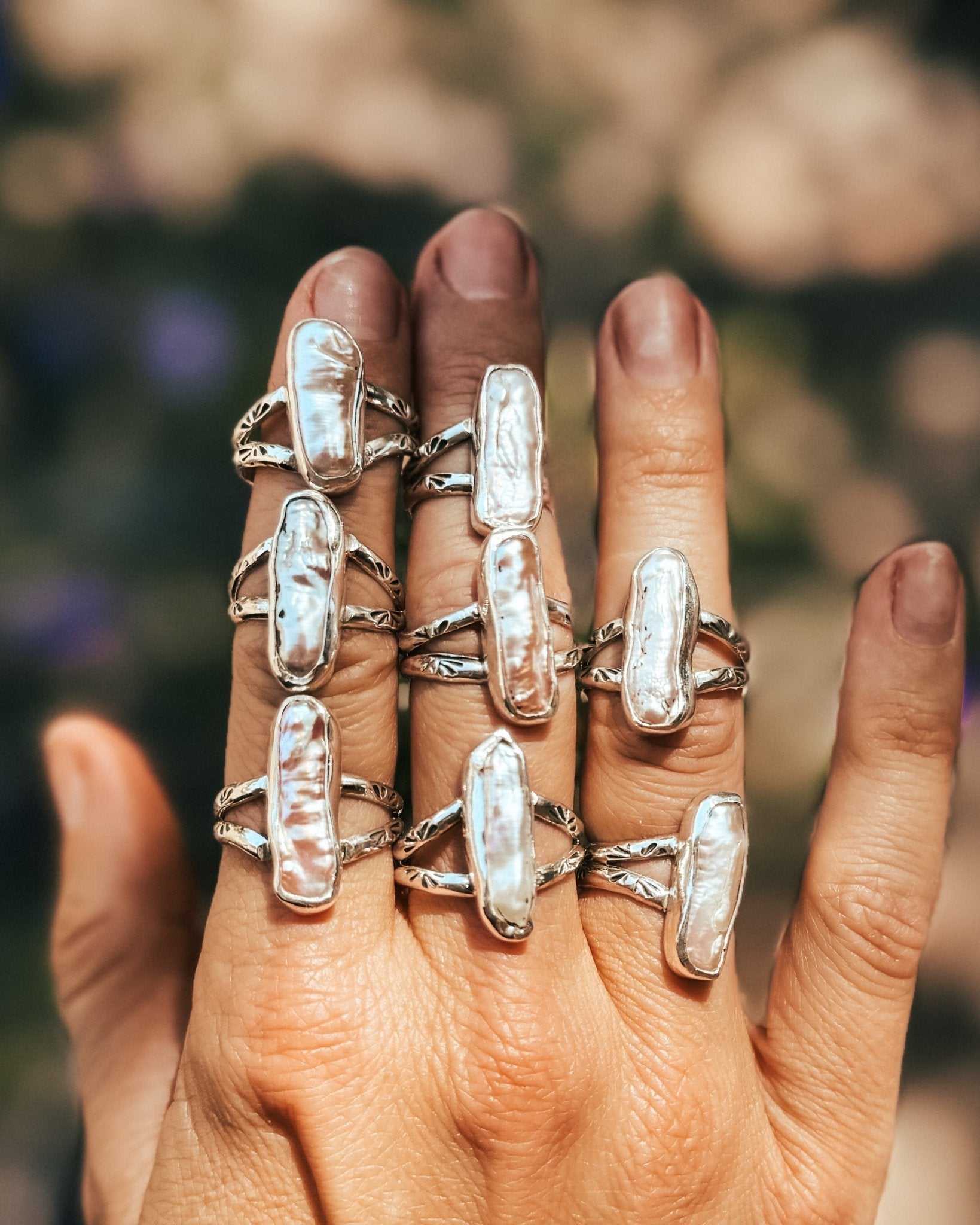 Not Your Mama's Pearl Ring (Size 5) - Golden Road Crafted