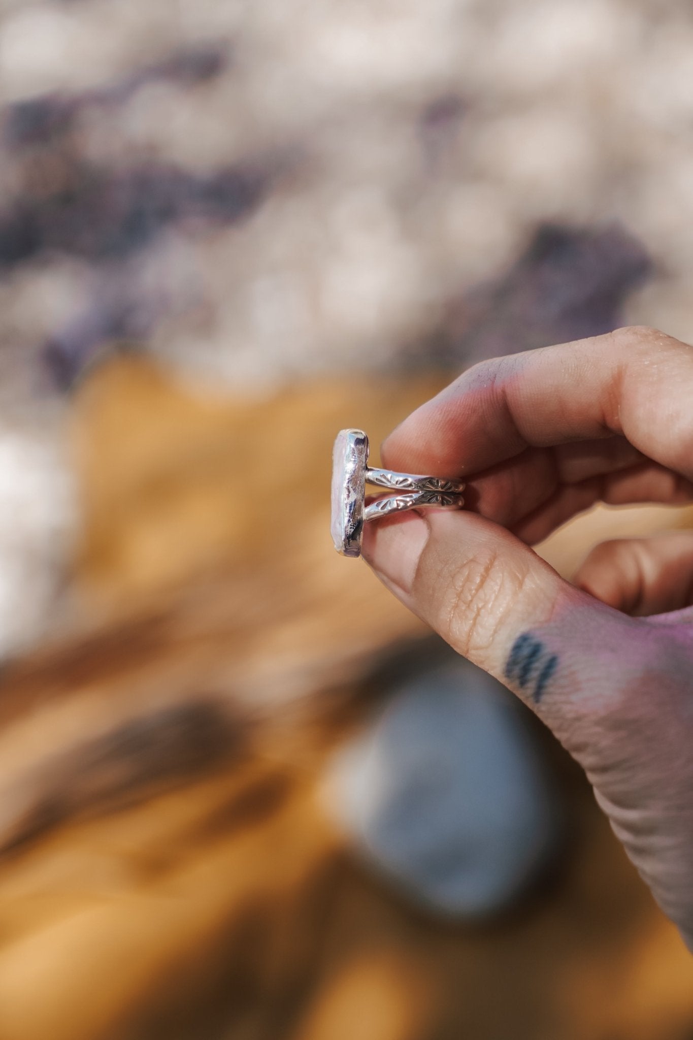 Not Your Mama's Pearl Ring (Size 5) - Golden Road Crafted