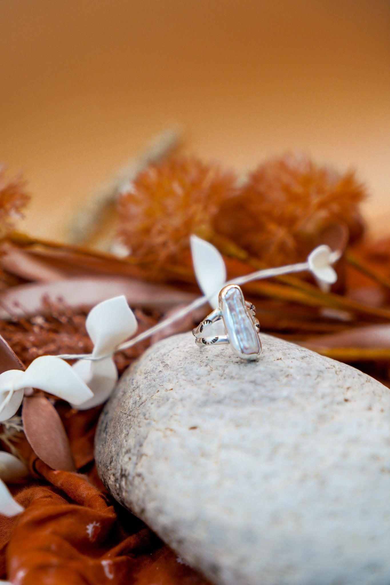 Not Your Mama's Pearl Ring (Size 5.5) - Golden Road Crafted