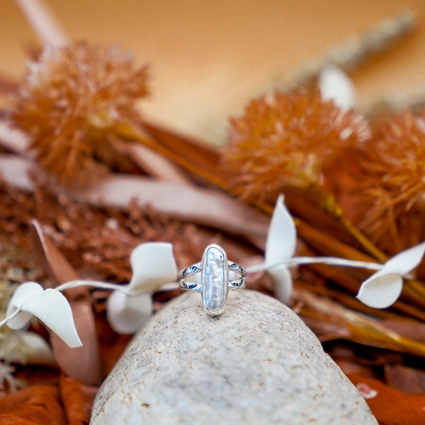 Not Your Mama's Pearl Ring (Size 5.75) - Golden Road Crafted