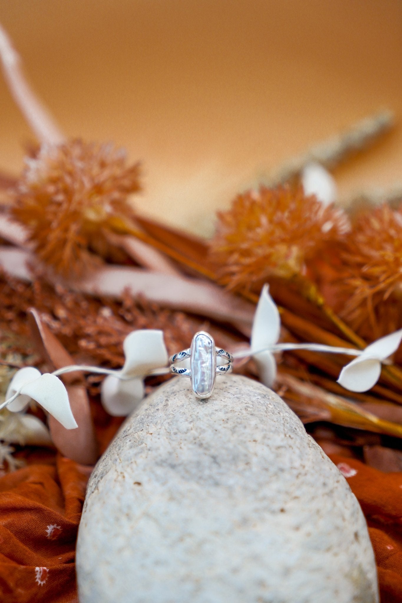 Not Your Mama's Pearl Ring (Size 5.75) - Golden Road Crafted