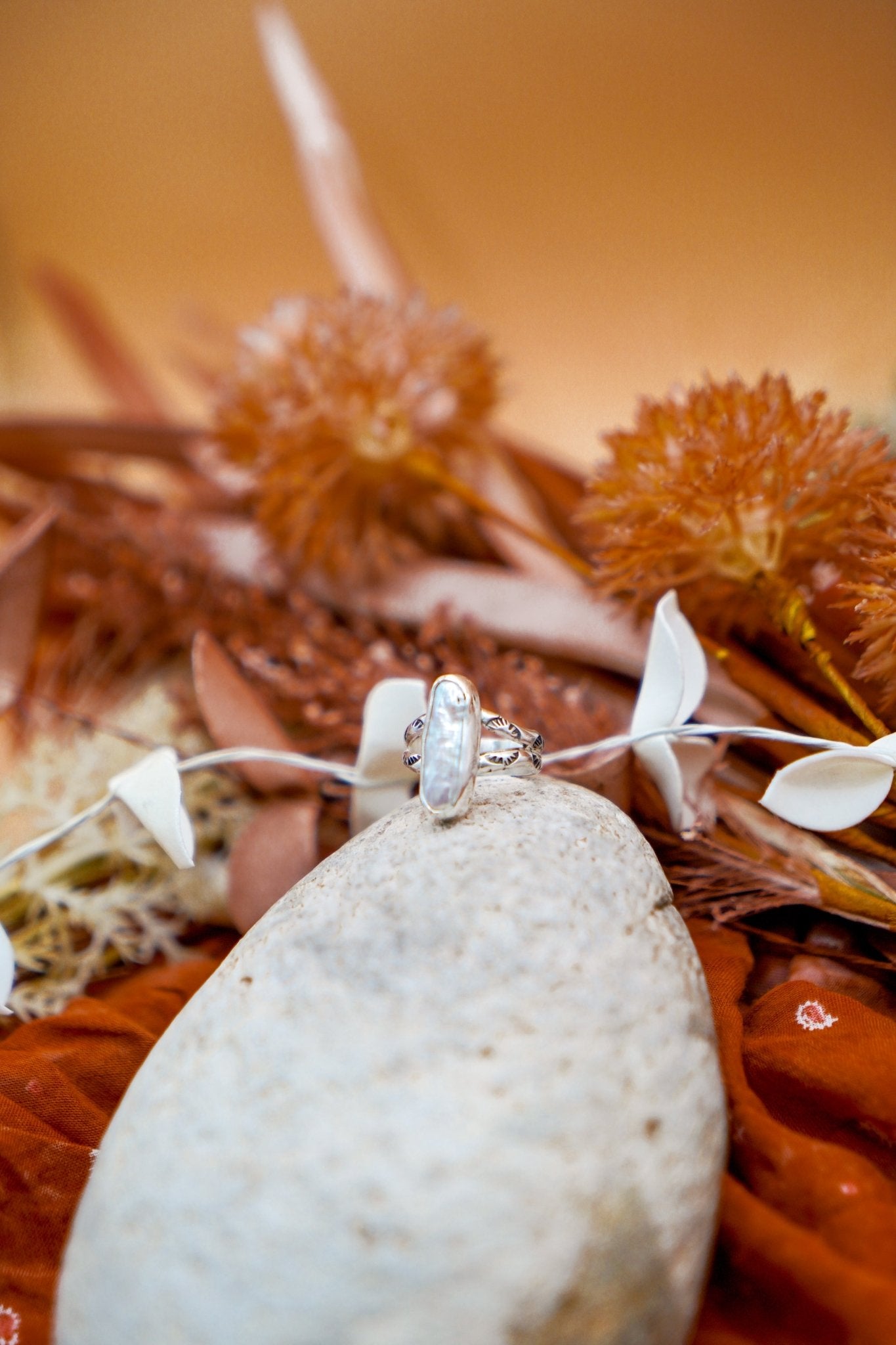 Not Your Mama's Pearl Ring (Size 5.75) - Golden Road Crafted