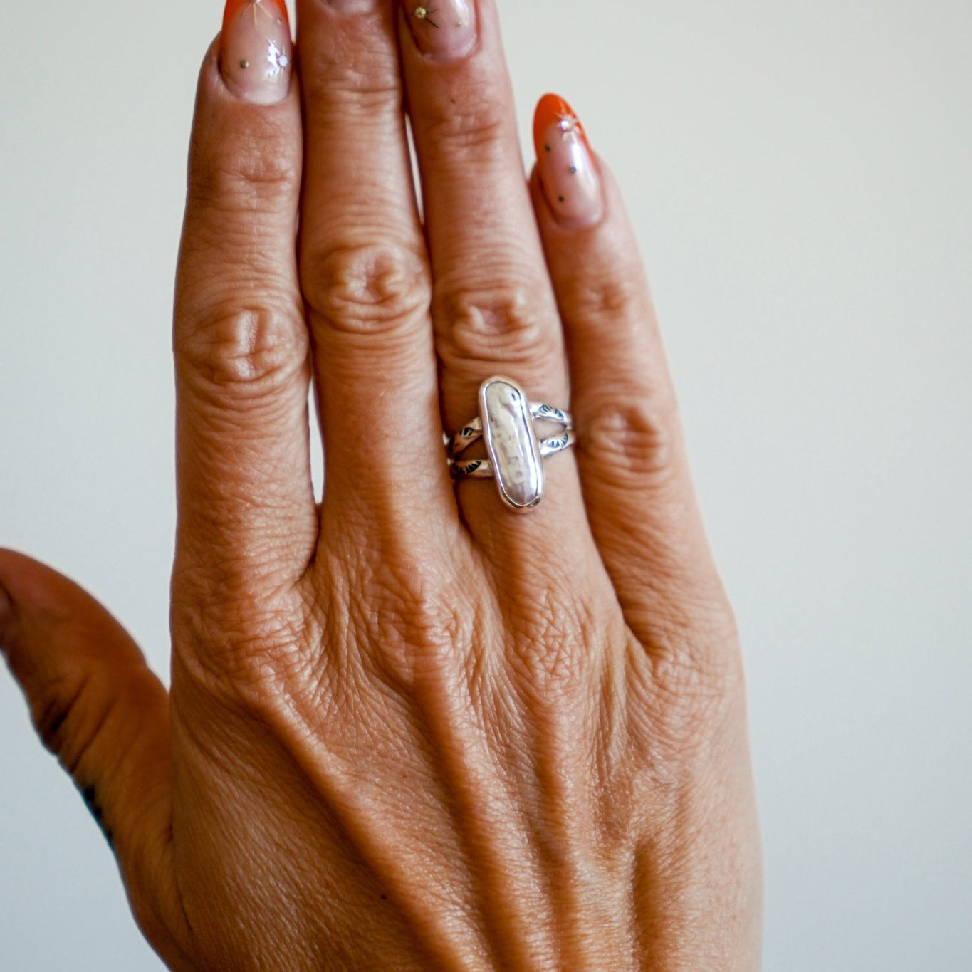 Not Your Mama's Pearl Ring (Size 5.75) - Golden Road Crafted