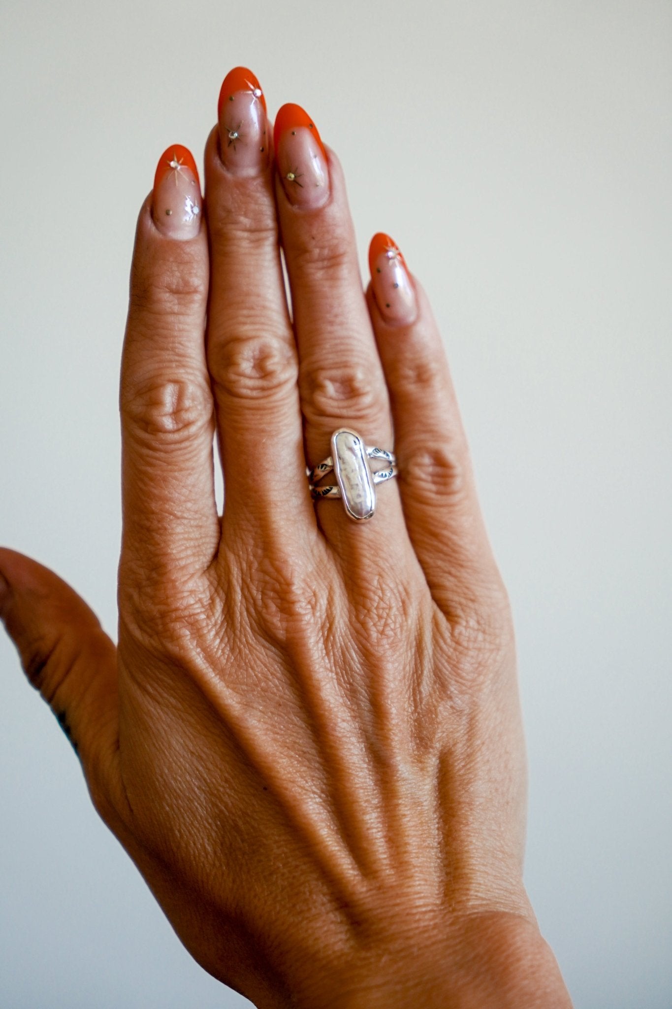 Not Your Mama's Pearl Ring (Size 5.75) - Golden Road Crafted