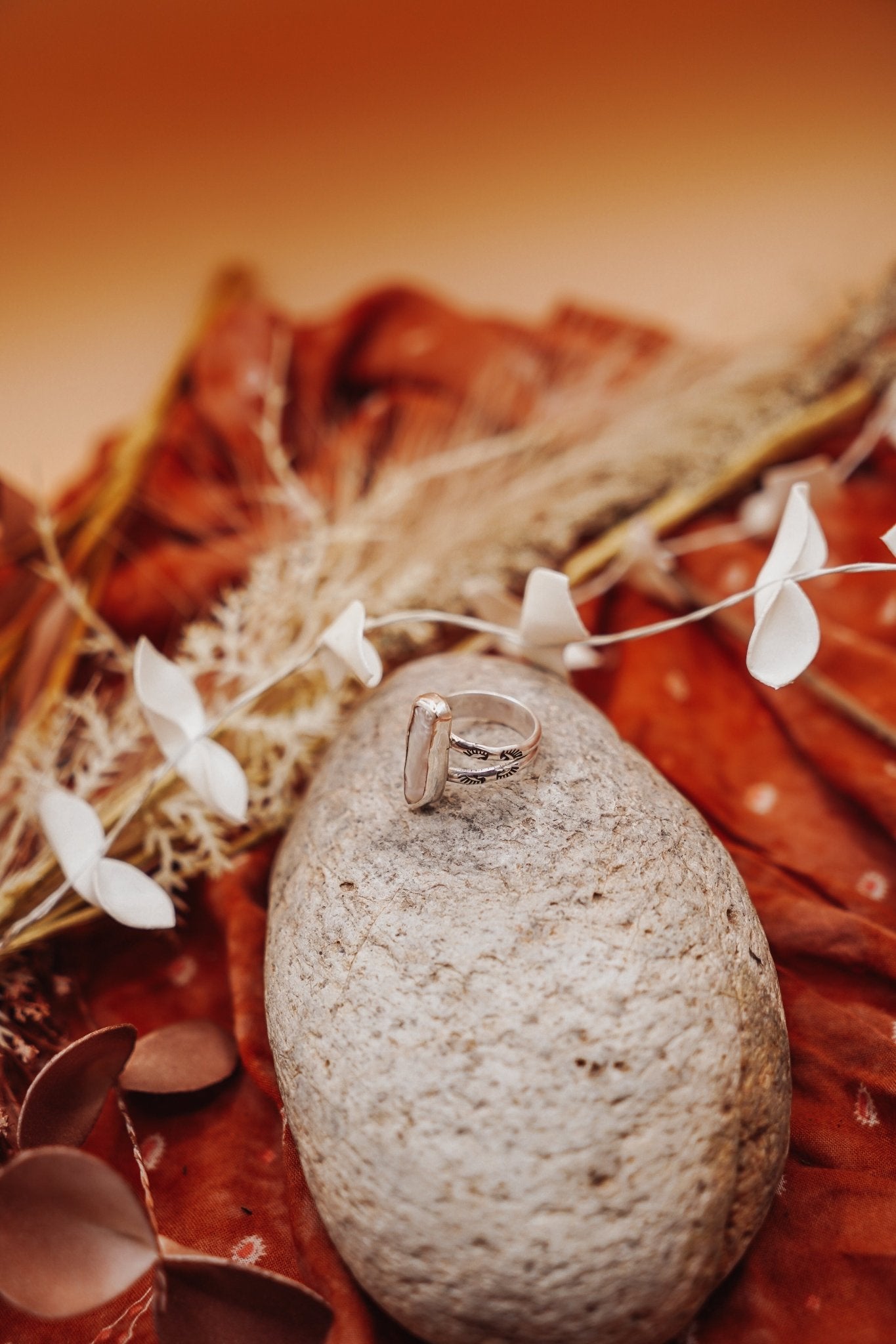 Not Your Mama's Pearl Ring (Size 7) - Golden Road Crafted