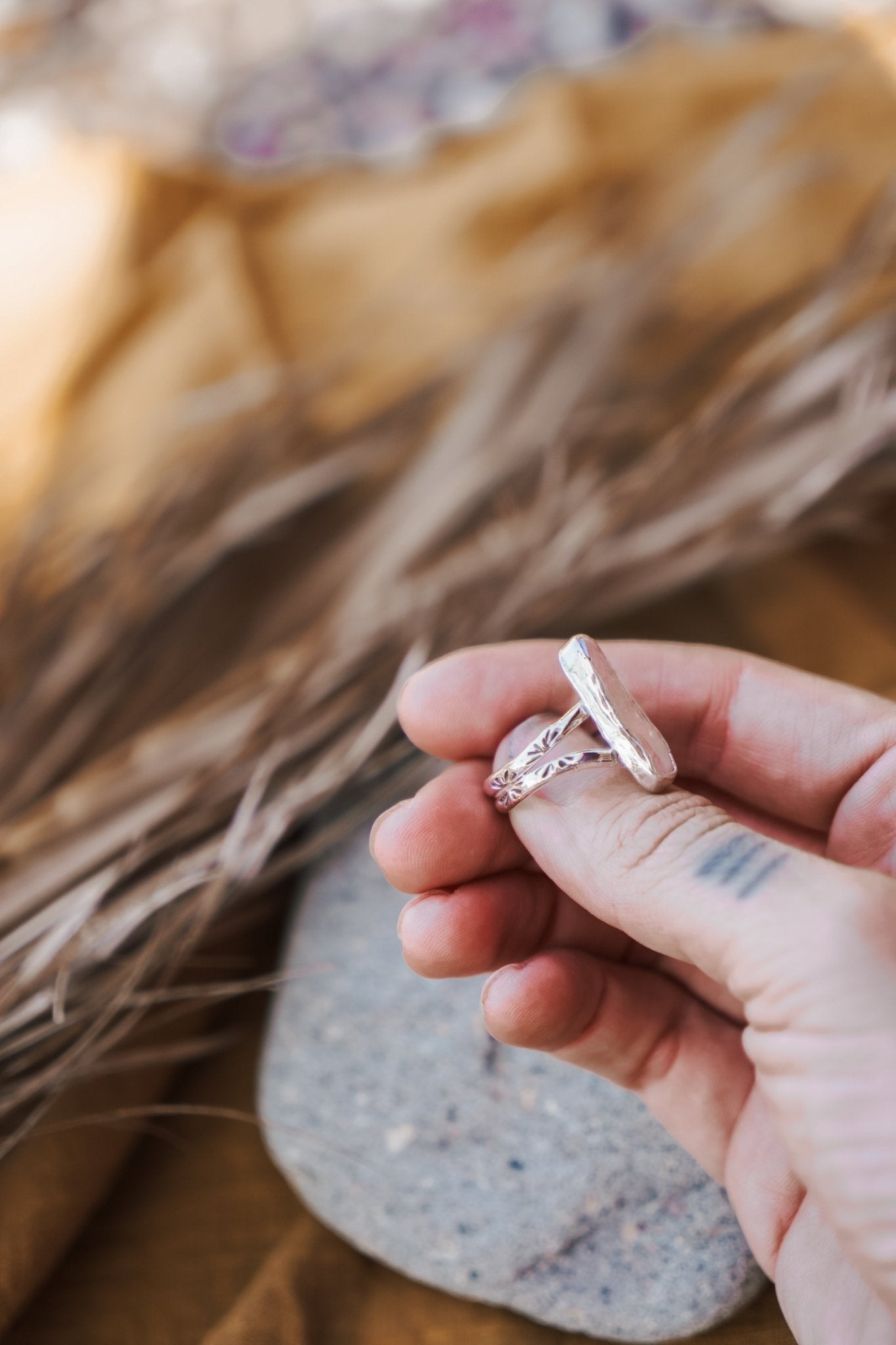 Not Your Mama's Pearl Ring (Size 8) - Golden Road Crafted