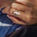 Not Your Mama's Pearl Ring (Size 9) - Golden Road Crafted