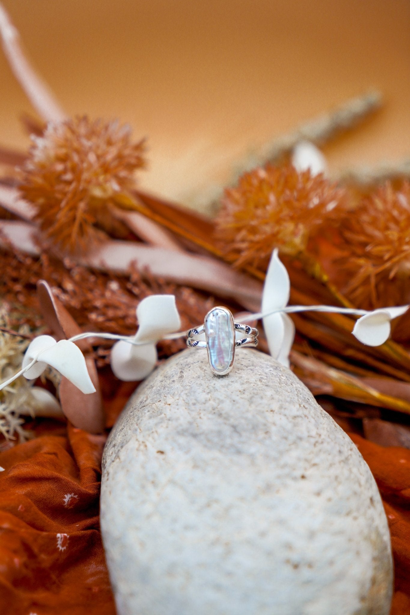 Not Your Mama's Pearl Ring (Size 9) - Golden Road Crafted