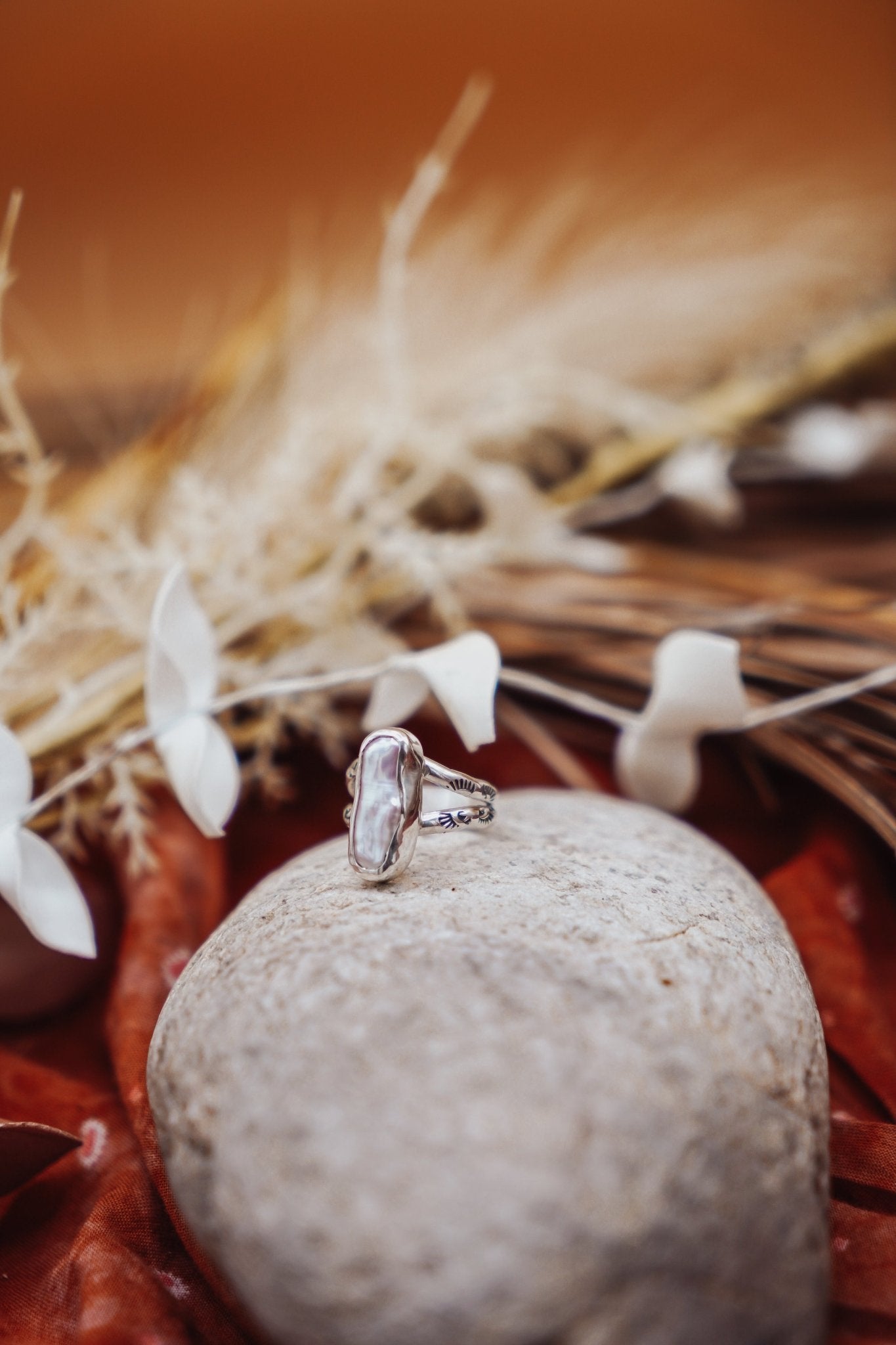 Not Your Mama's Pearl Rings (Size 5.5) - Golden Road Crafted
