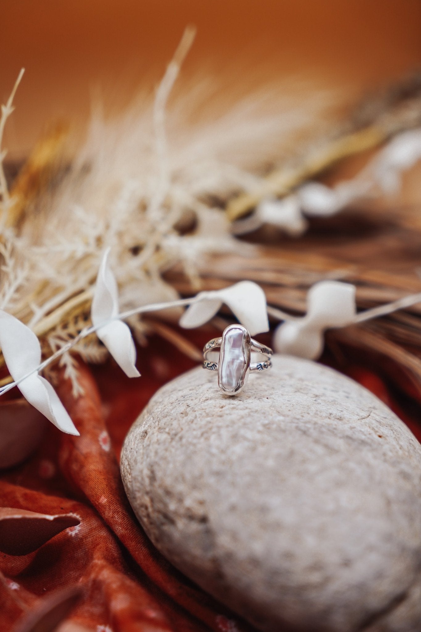 Not Your Mama's Pearl Rings (Size 5.5) - Golden Road Crafted