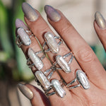 Not Your Mama's Pearl Rings (Size 6.5) - Golden Road Crafted